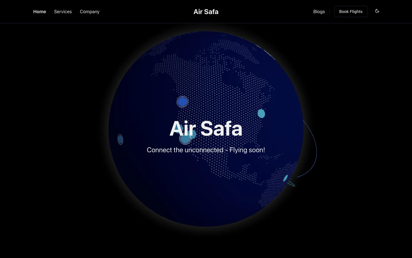 Building trust before takeoff: Airsafa's two-week website
